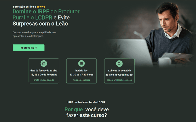 Domine o IRPF do Produtor Rural e o LCDPR e Evite Surpresas com o Leão
