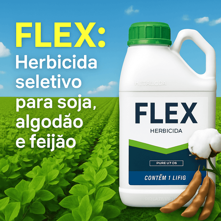 FLEX: Herbicida Seletivo à Base de Fomesafen para Controle Eficaz de Plantas Daninhas