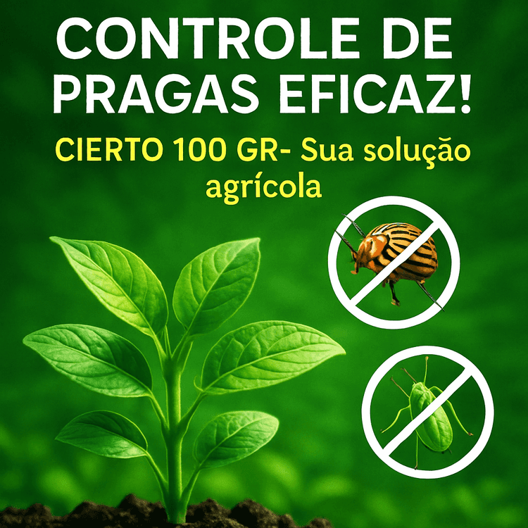Controle Eficiente de Pragas com Cierto 100 Gr