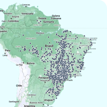 Mapa de ocorrencias do farm plus